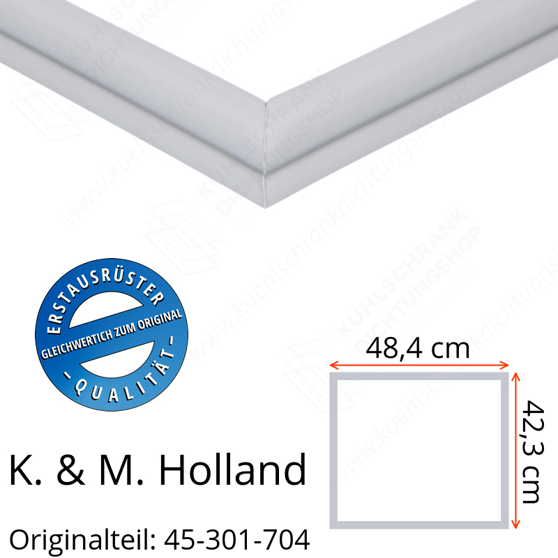 K. & M. Holland Schubladendichtung 42,3 x 48,4 cm Ersatzteil: 45-301-704 für verschiedene Modelle