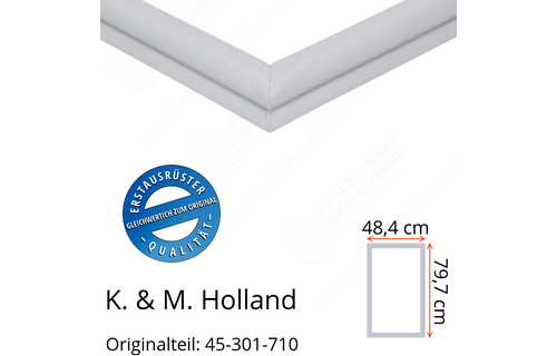 K. & M. Holland Türdichtung 79,7 x 48,4 cm Ersatzteil: 45-301-710 für verschiedene Modelle