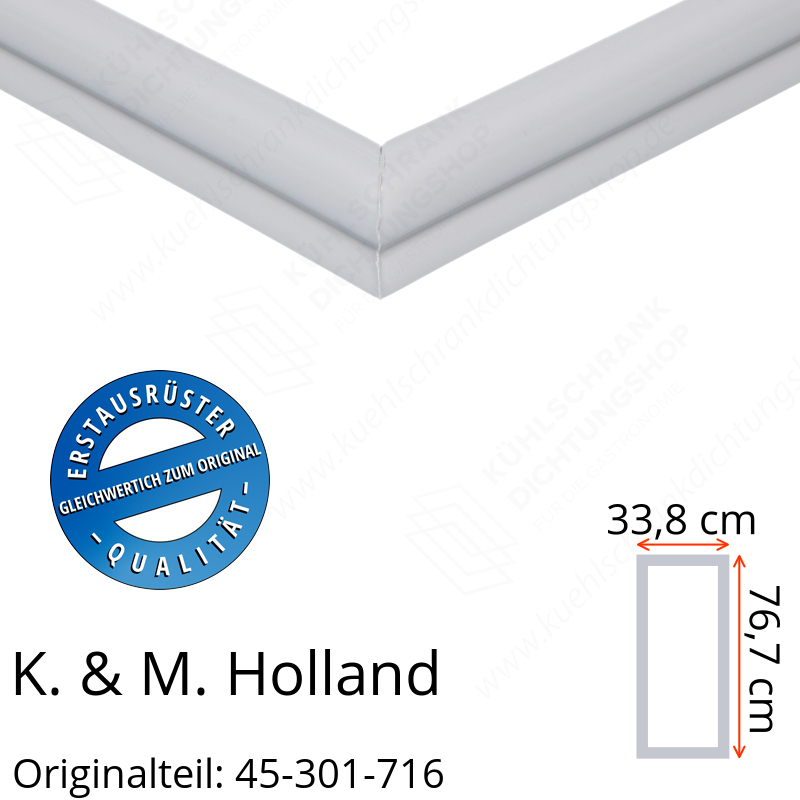 K. & M. Holland Türdichtung 76,7 x 33,8 cm Ersatzteil: 45-301-716 für verschiedene Modelle