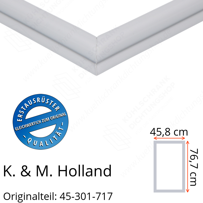 K. & M. Holland Türdichtung 76,7 x 45,8 cm Ersatzteil: 45-301-717 für verschiedene Modelle