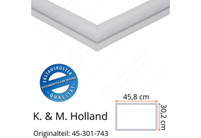 K. & M. Holland Schubladendichtung 30,2 x 45,8 cm Ersatzteil: 45-301-743 für verschiedene Modelle