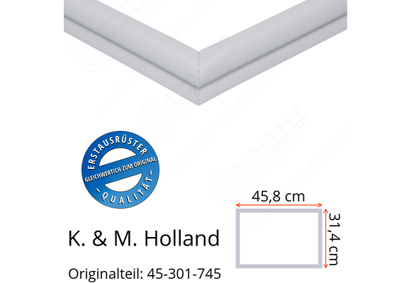 K. & M. Holland Türdichtung 31,4 x 45,8 cm Ersatzteil: 45-301-745 für verschiedene Modelle