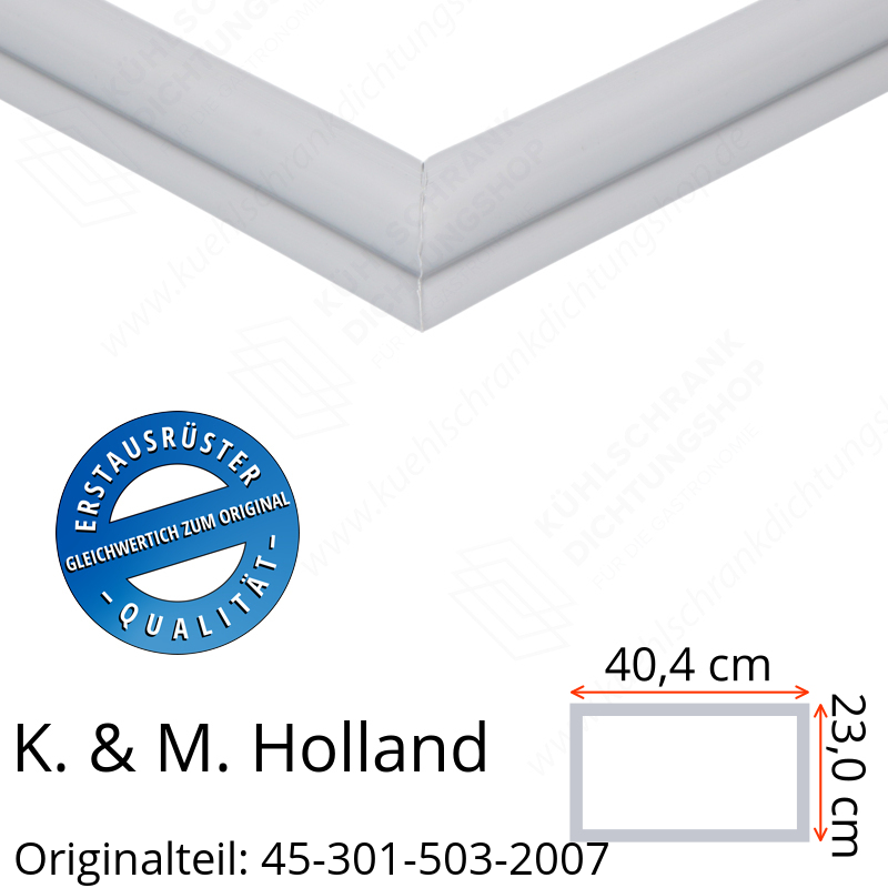 K. & M. Holland Schubladendichtung 23,0 x 40,4 cm Ersatzteil: 45-301-503-2007 für verschiedene Modelle