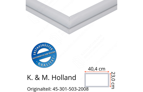 K. & M. Holland Schubladendichtung 23,0 x 40,4 cm Ersatzteil: 45-301-503-2008 für verschiedene Modelle
