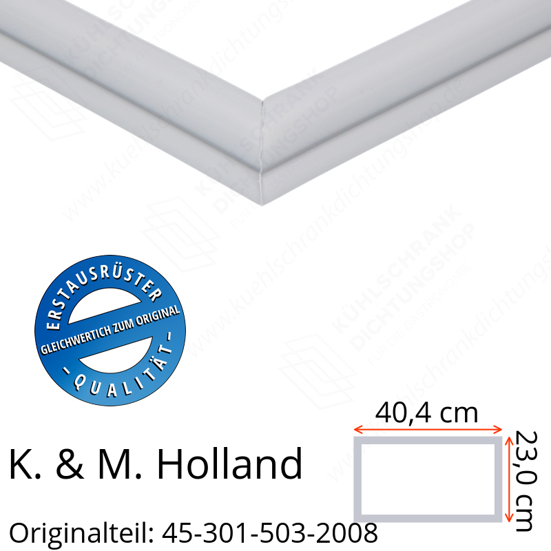 K. & M. Holland Schubladendichtung 23,0 x 40,4 cm Ersatzteil: 45-301-503-2008 für verschiedene Modelle