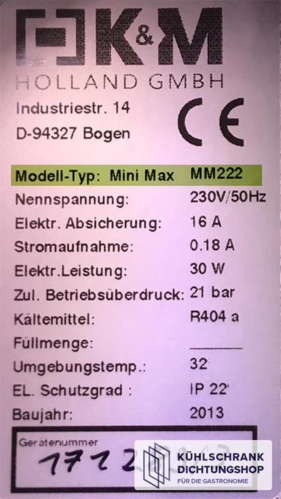 K. & M. Holland typenschild