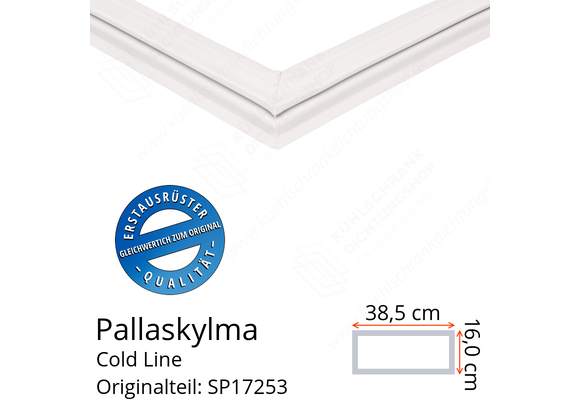 Pallaskylma Cold Line Schubladendichtung 16,0 x 38,5 cm