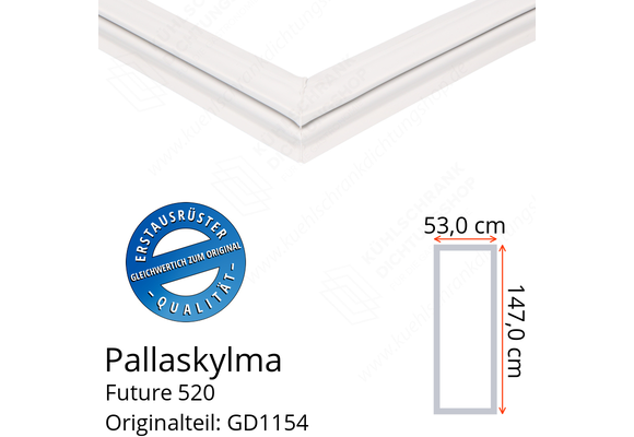 Pallaskylma Future 520 Türdichtung 147,0 x 53,0 cm