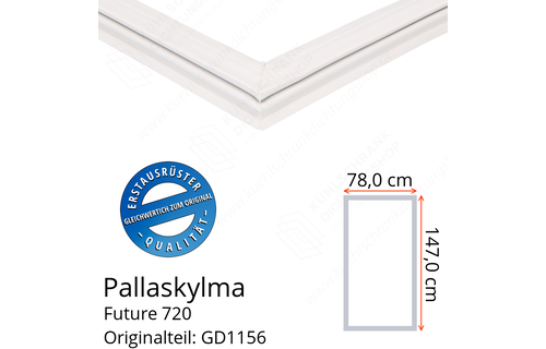 Pallaskylma Future 720 Türdichtung 147,0 x 78,0 cm