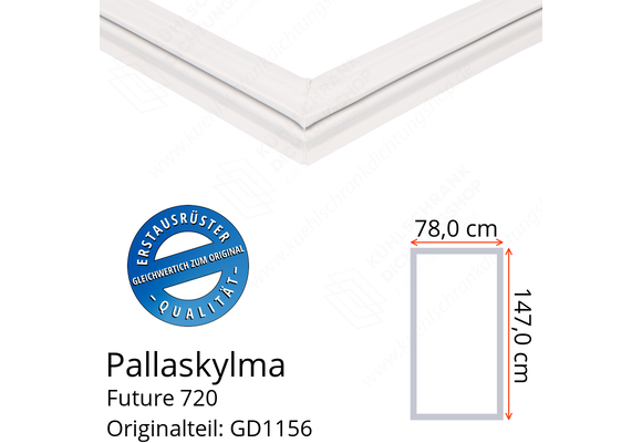 Pallaskylma Future 720 Türdichtung 147,0 x 78,0 cm