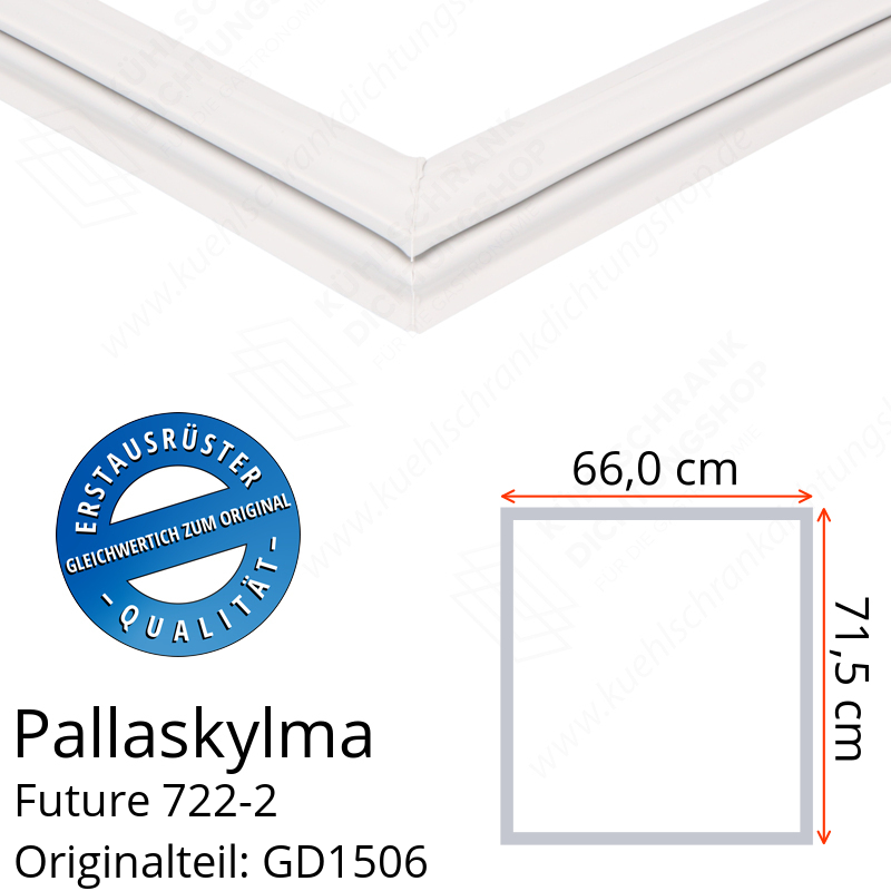 Pallaskylma Future 722-2 Türdichtung 71,5 x 66,0 cm