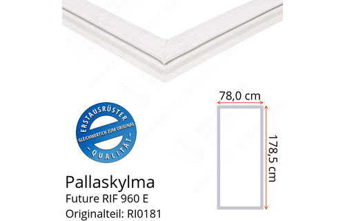 Pallaskylma Future RIF 960 E Türdichtung 178,5 x 78,0 cm