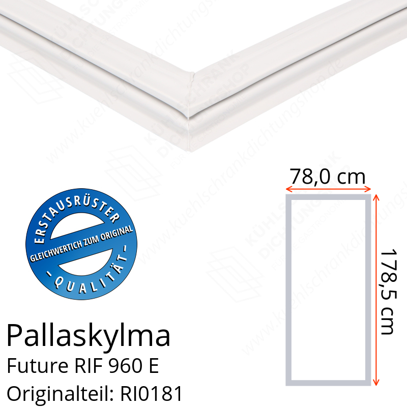 Pallaskylma Future RIF 960 E Türdichtung 178,5 x 78,0 cm