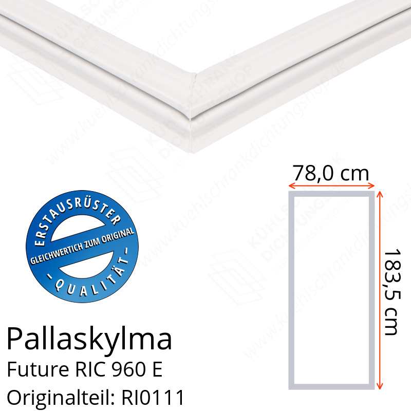 Pallaskylma Future RIC 960 E Türdichtung 183,5 x 78,0 cm
