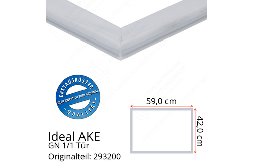 Ideal AKE Gastronorm-Tiefkühltische 650 mm Korpus-höhe, gn 1/1 Tür Türdichtung 42,0 x 59,0 cm