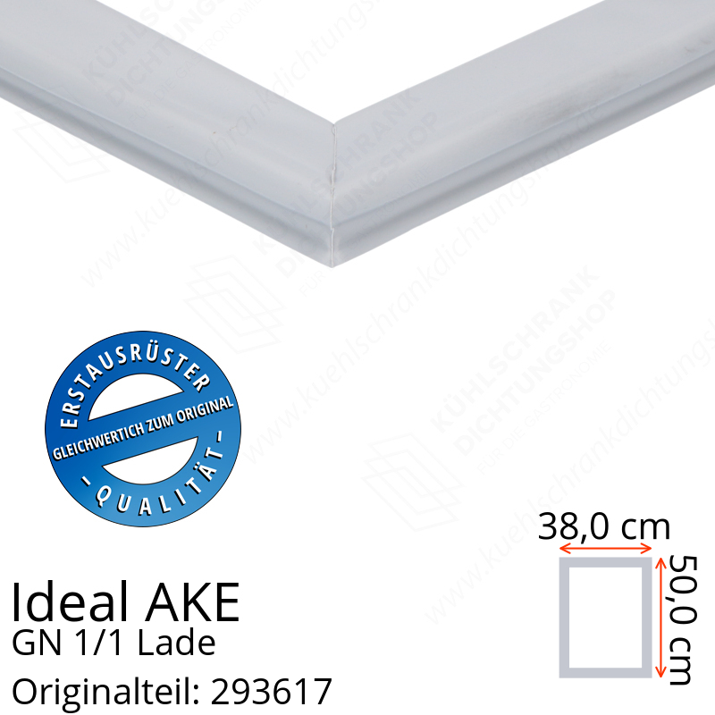 Ideal AKE Gastronorm-Kühltische 560 mm Korpus-höhe, gn 1/1 Lade Schubladendichtung 50,0 x 38,0 cm