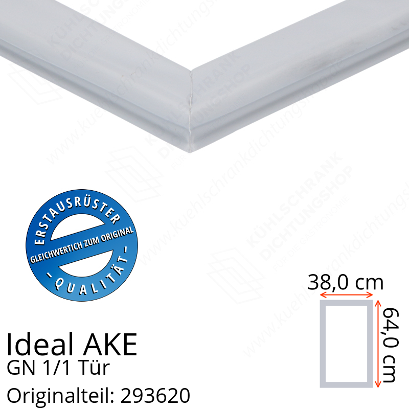 Ideal AKE Gastronorm-Kühltische 700 mm Korpus-höhe, gn 1/1 Tür Türdichtung 64,0 x 38,0 cm