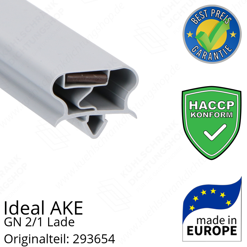 Ideal AKE Gastronorm-Kühltische 510 mm Korpus-höhe, gn 2/1 Lade Schubladendichtung 45,0 x 70,5 cm