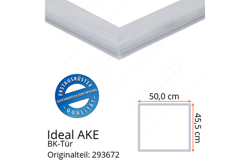 Ideal AKE Backnorm-Kühltische 560 mm Korpus-höhe, BK-Tür Türdichtung 45,5 x 50,0 cm