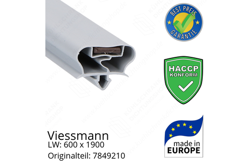 Viessmann Türdichtung 189,3 x 65,7 x 189,3 cm Ersatzteil: 7849210 (LW: 600 x 1900)