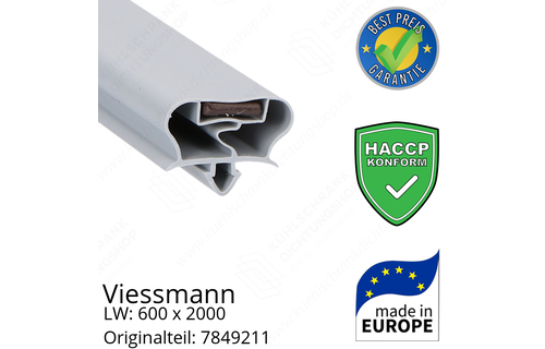Viessmann Türdichtung 199,3 x 65,7 x 199,3 cm Ersatzteil: 7849211 (LW: 600 x 2000)