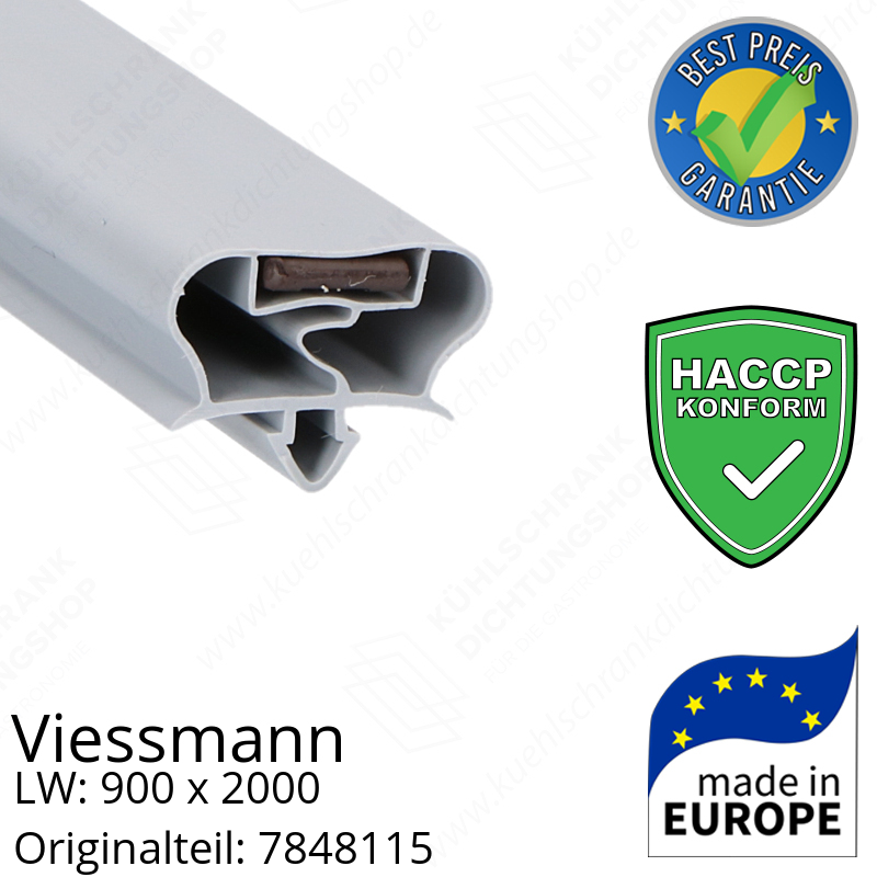 Viessmann Türdichtung 199,3 x 95,7 x 199,3 cm Ersatzteil: 7848115 (LW: 900 x 2000)