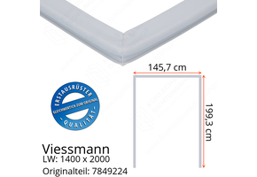 Viessmann Türdichtung 199,3 x 145,7 x 199,3 cm Ersatzteil: 7849224 (LW: 1400 x 2000)