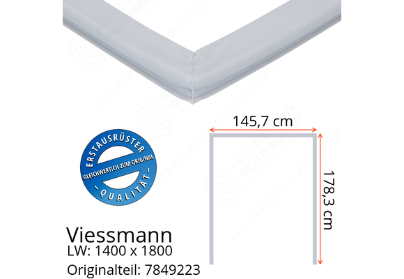 Viessmann Türdichtung 178,3 x 145,7 x 178,3 cm Ersatzteil: 7849223 (LW: 1400 x 1800)