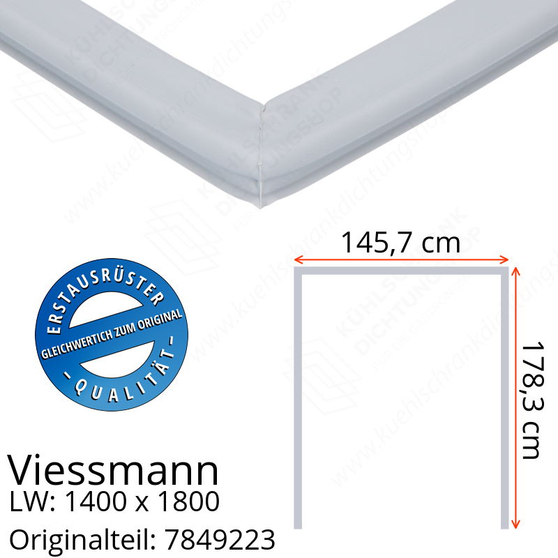 Viessmann Türdichtung 178,3 x 145,7 x 178,3 cm Ersatzteil: 7849223 (LW: 1400 x 1800)