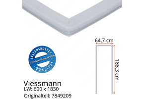 Viessmann Türdichtung 188,3 x 64,7 cm Ersatzteil: 7849209 (LW: 600 x 1830)