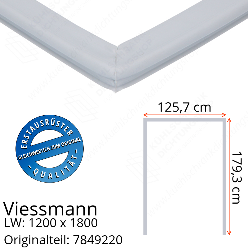 Viessmann Türdichtung 179,3 x 125,7 x 179,3 cm Ersatzteil: 7849220 (LW: 1200 x 1800)