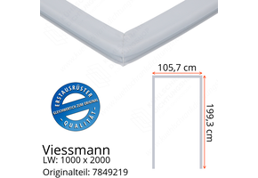 Viessmann Türdichtung 199,3 x 105,7 x 199,3 cm Ersatzteil: 7849219 (LW: 1000 x 2000)