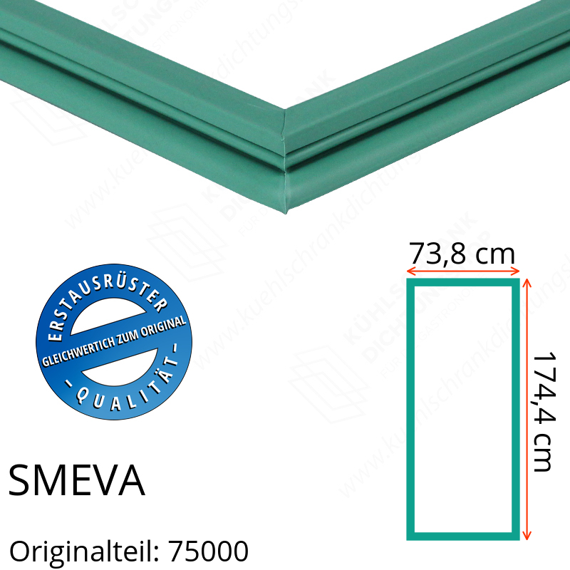 SMEVA Türdichtung 174,4 x 73,8 cm Ersatzteil: 75000 für verschiedene Modelle