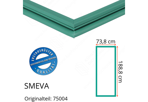 SMEVA Türdichtung 188,8 x 73,8 cm Ersatzteil: 75004 für verschiedene Modelle