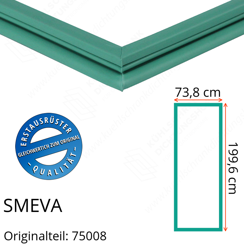 SMEVA Türdichtung 199,6 x 73,8 cm Ersatzteil: 75008 für verschiedene Modelle