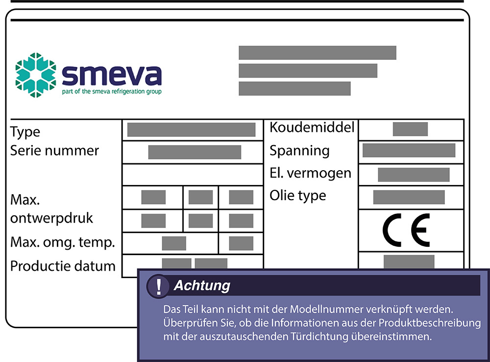 SMEVA Türdichtung 199,6 x 73,8 cm Ersatzteil: 75008 für verschiedene Modelle