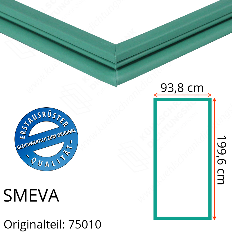 SMEVA Türdichtung 199,6 x 93,8 cm Ersatzteil: 75010 für verschiedene Modelle