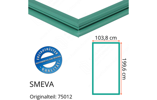SMEVA Türdichtung 199,6 x 103,8 cm Ersatzteil: 75012 für verschiedene Modelle