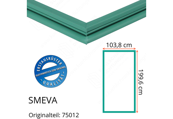 SMEVA Türdichtung 199,6 x 103,8 cm Ersatzteil: 75012 für verschiedene Modelle