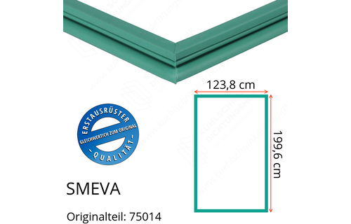 SMEVA Türdichtung 199,6 x 123,8 cm Ersatzteil: 75014 für verschiedene Modelle