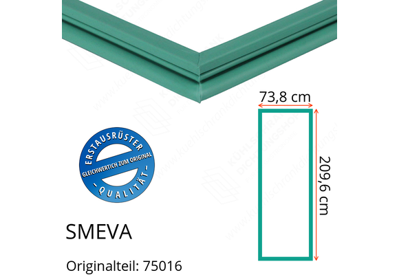 SMEVA Türdichtung 209,6 x 73,8 cm Ersatzteil: 75016 für verschiedene Modelle