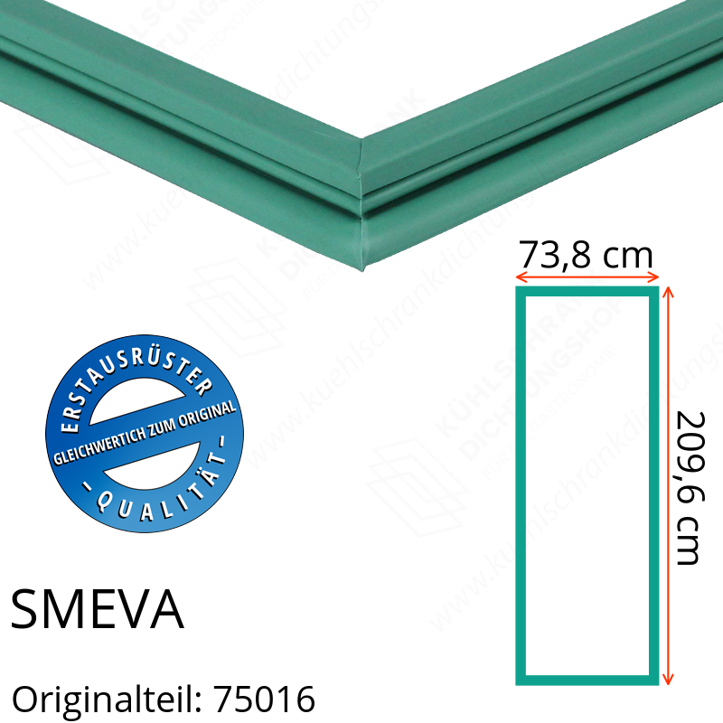 SMEVA Türdichtung 209,6 x 73,8 cm Ersatzteil: 75016 für verschiedene Modelle
