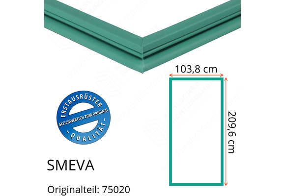 SMEVA Türdichtung 209,6 x 103,8 cm Ersatzteil: 75020 für verschiedene Modelle