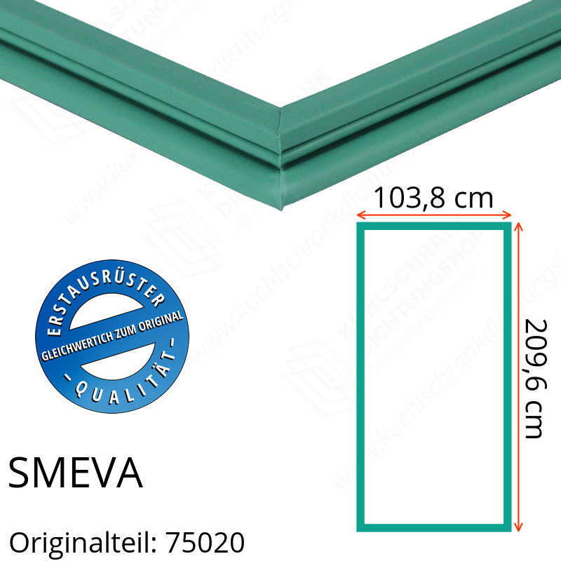 SMEVA Türdichtung 209,6 x 103,8 cm Ersatzteil: 75020 für verschiedene Modelle