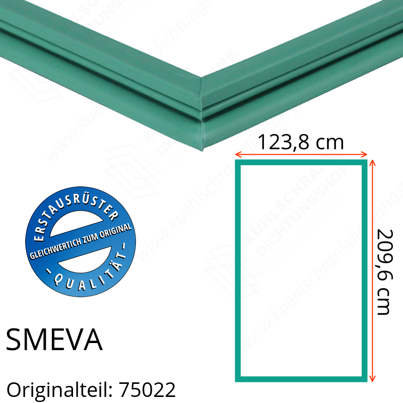 SMEVA Türdichtung 209,6 x 123,8 cm Ersatzteil: 75022 für verschiedene Modelle