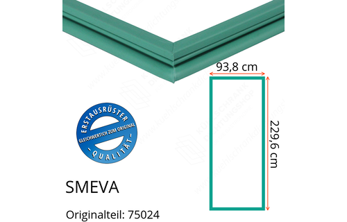 SMEVA Türdichtung 229,6 x 93,8 cm Ersatzteil: 75024 für verschiedene Modelle