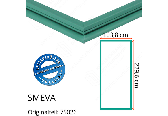 SMEVA Türdichtung 229,6 x 103,8 cm Ersatzteil: 75026 für verschiedene Modelle