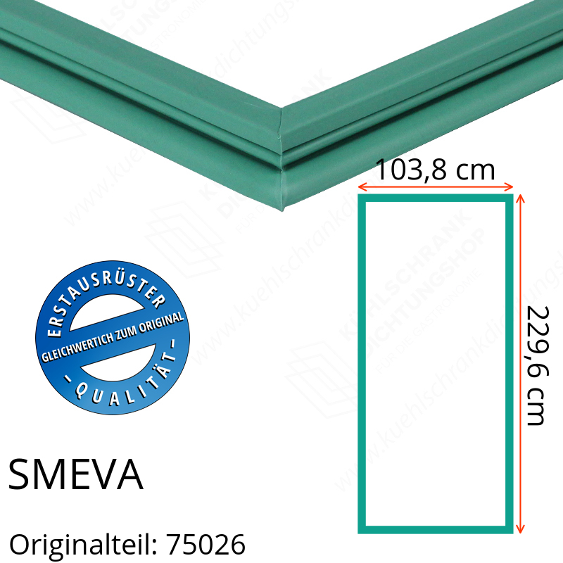 SMEVA Türdichtung 229,6 x 103,8 cm Ersatzteil: 75026 für verschiedene Modelle