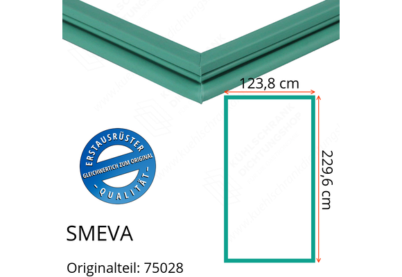 SMEVA Türdichtung 229,6 x 123,8 cm Ersatzteil: 75028 für verschiedene Modelle