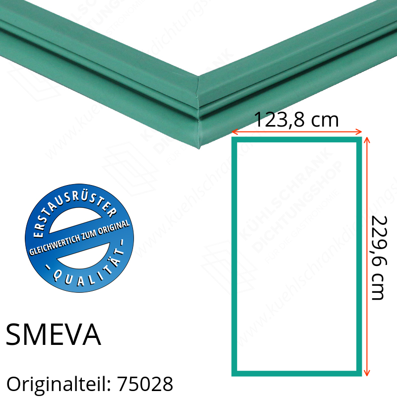 SMEVA Türdichtung 229,6 x 123,8 cm Ersatzteil: 75028 für verschiedene Modelle